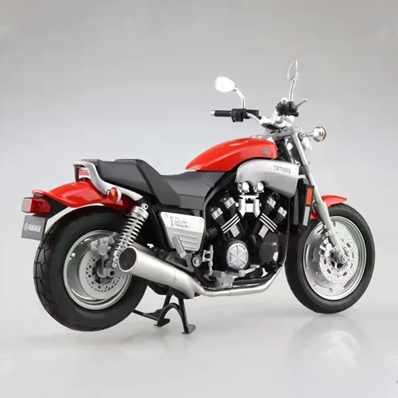 Фото Оригинальная Коллекционная модель автомобиля 1:12 Qingdao club YAMAHA Yamaha Vmax локомотив big devil модель мотоцикла №4