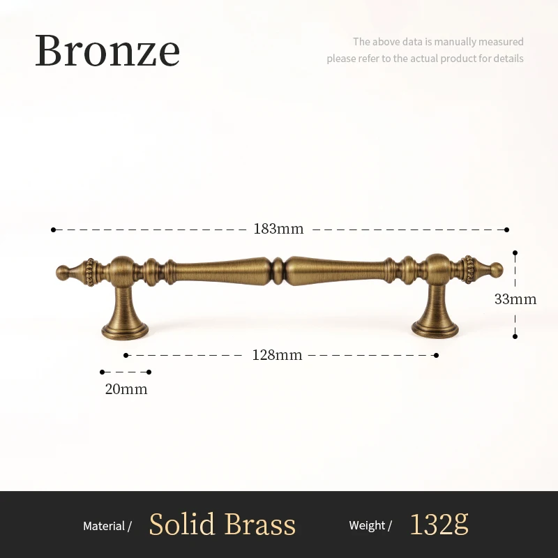 Ручки для шкафов SANTAYA латунные бронзовые