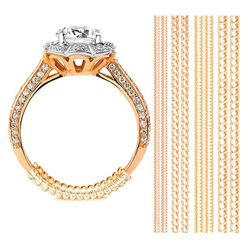 

652F Ring Size Adjuster Ring Guard Tightener Clear Ring Size Adjuster Resizer Reducer