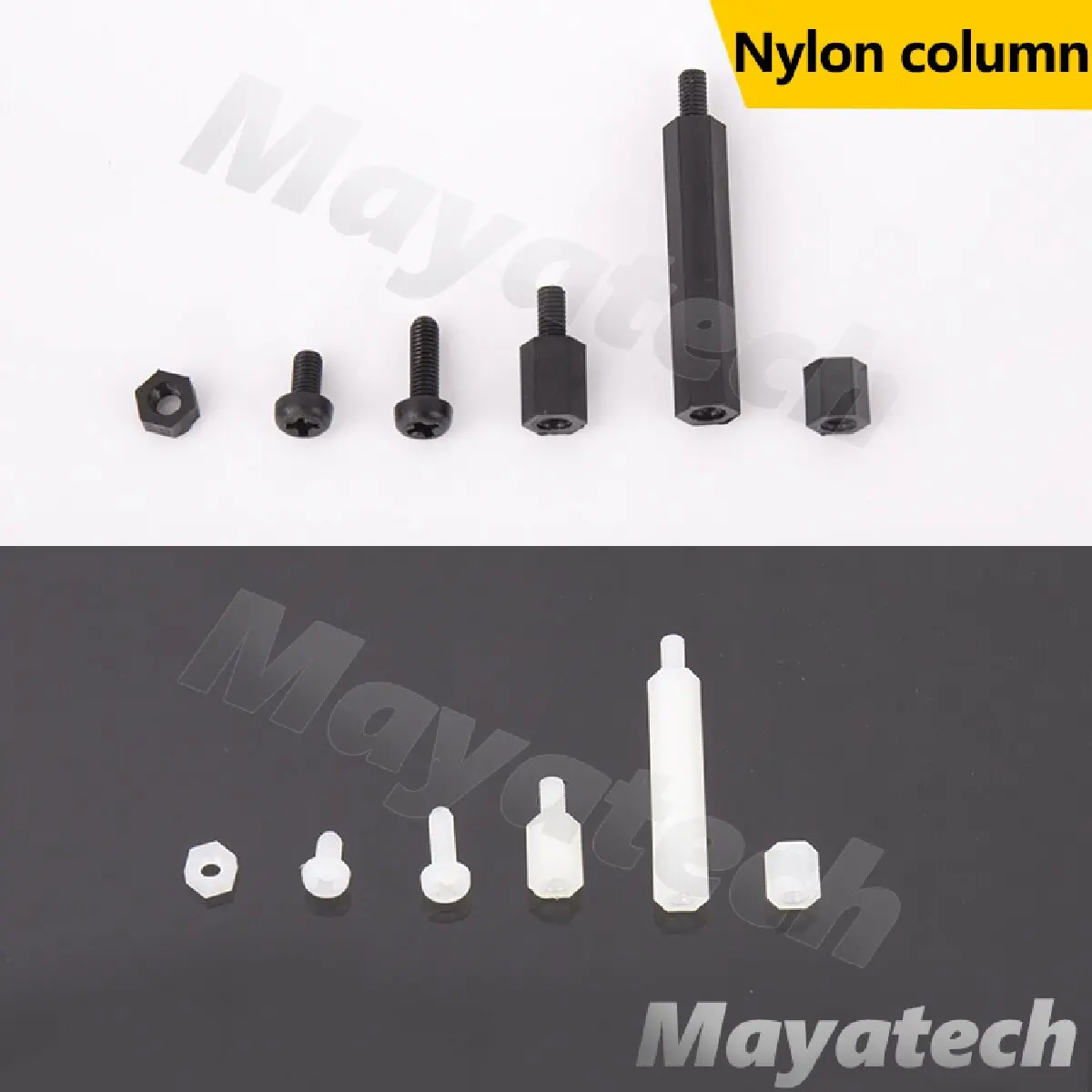 

10 шт., нейлоновая гайка M3 * 6/m3*10 + 6