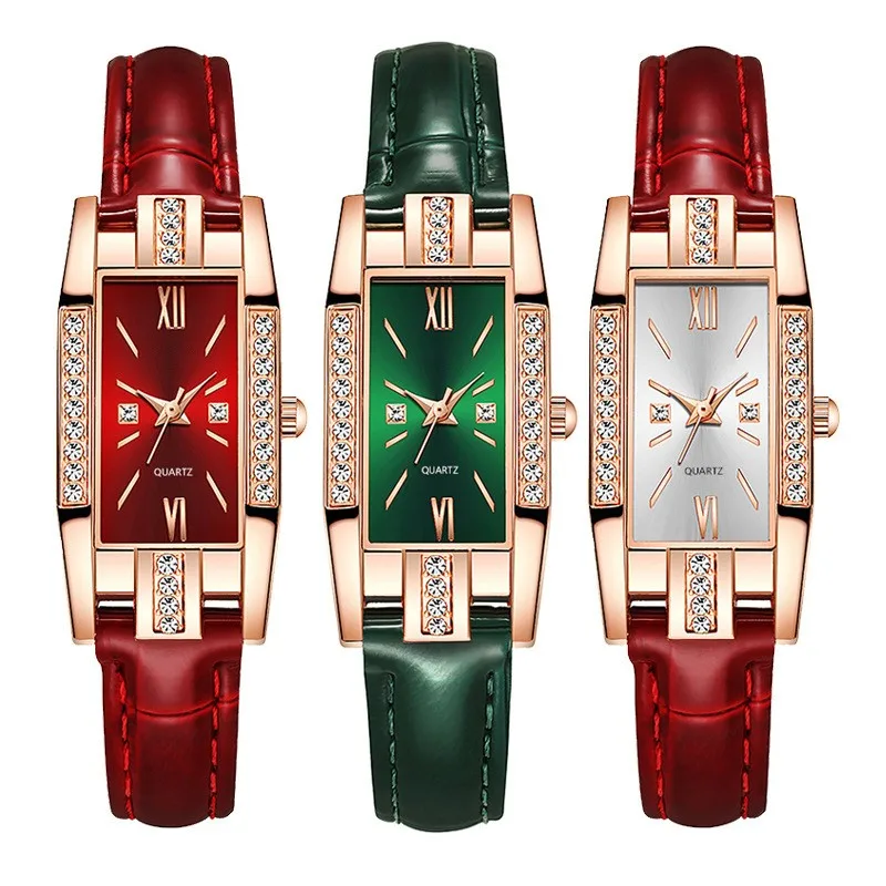 Diamond Inlay And Multi-color Strap Options Enhance Fashion Appeal. This High-End Versatile Women's Quartz Watch Will Be Highly