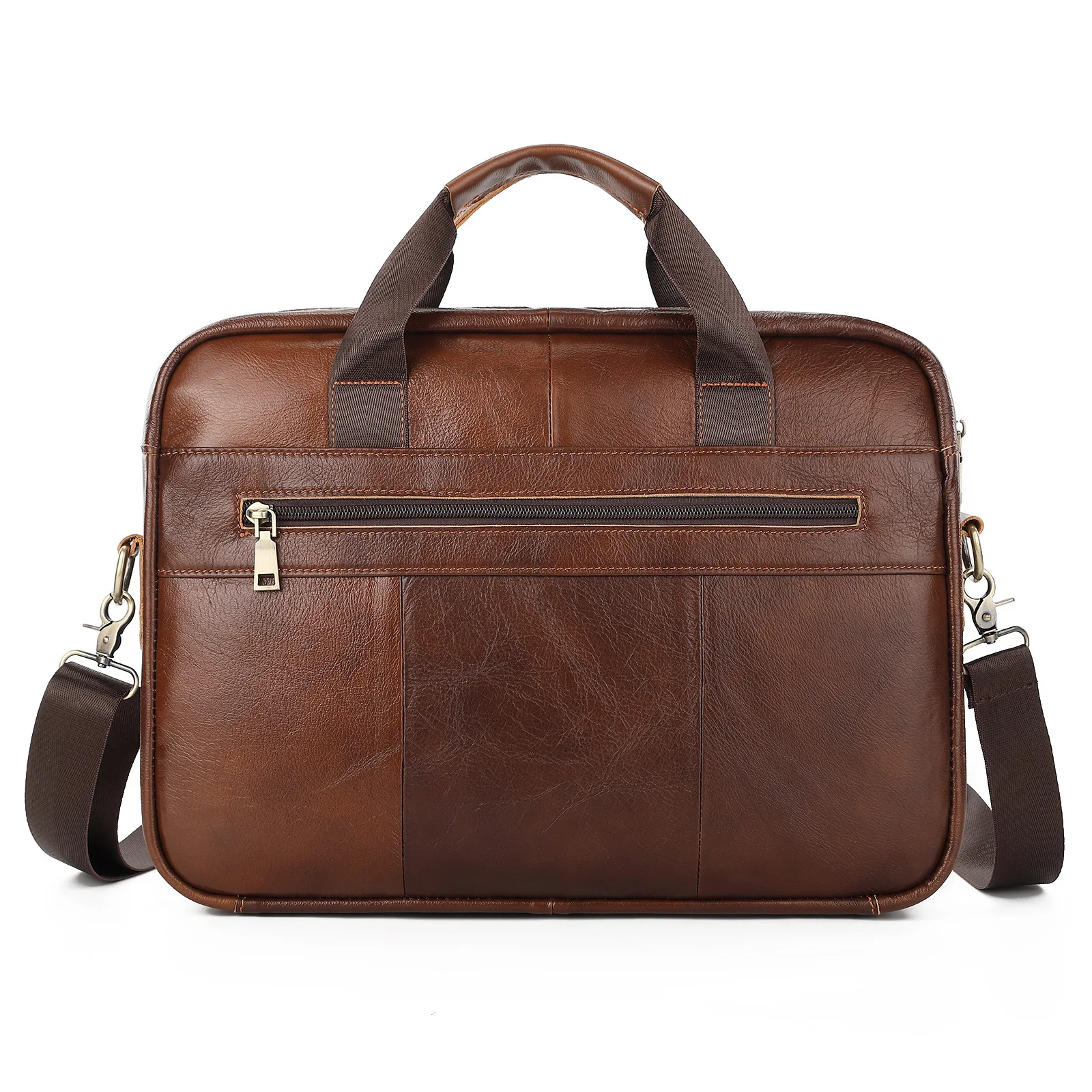 Royal Bagger Men 15.6 Inch Laptop Briefcase Real Genuine Cow Leather Vintage Fashion Casual Handbag Shoulder Bag Travel Business