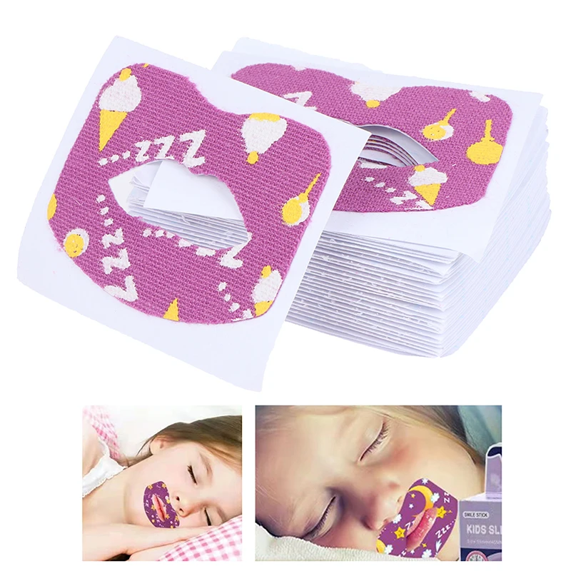 

30Pcs/Box Anti-Snoring Stickers For Children Adult Night Sleep Lip Nose Breathing Improving Patch Mouth Correction Orthosis Tape