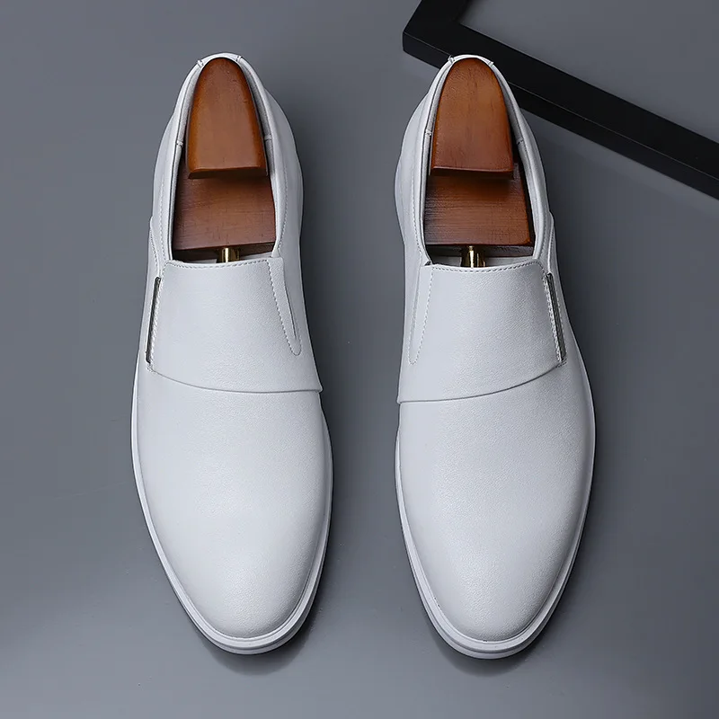 

Pointed Toe Split Leather Men Casual Formal Loafers Business Wedding Oxfords shoes zapatillas de hombre Fashion Dress Shoes