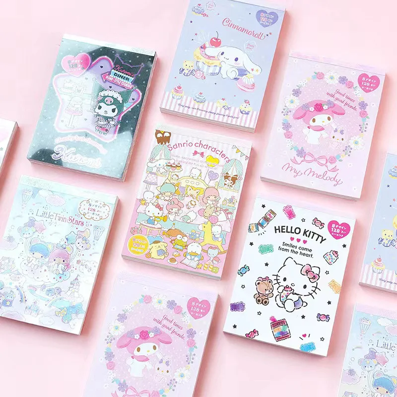 

Cartoon Cute Sanrio Kuromi Cinnamoroll Notebook Sanrio Little Twin Stars Kt My Melody Handbook Thickened Girl Notepad