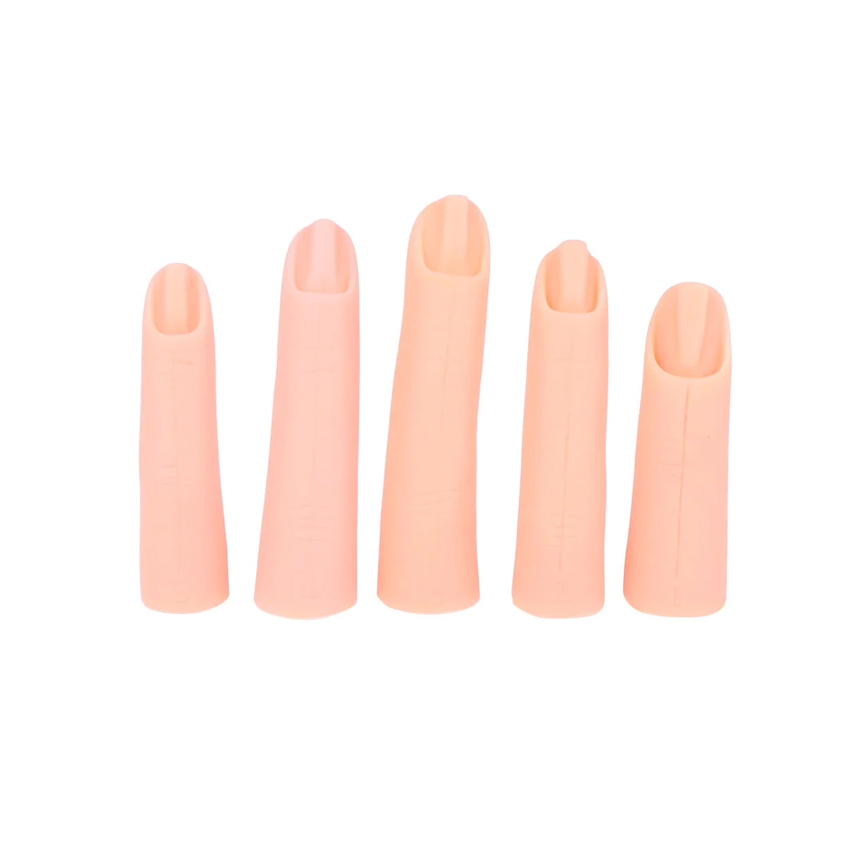 

Finger Practice Fake Nail Hand Fingers Model Training Nails False Acrylic Manicure Silicone Mannequin Playthings Movable