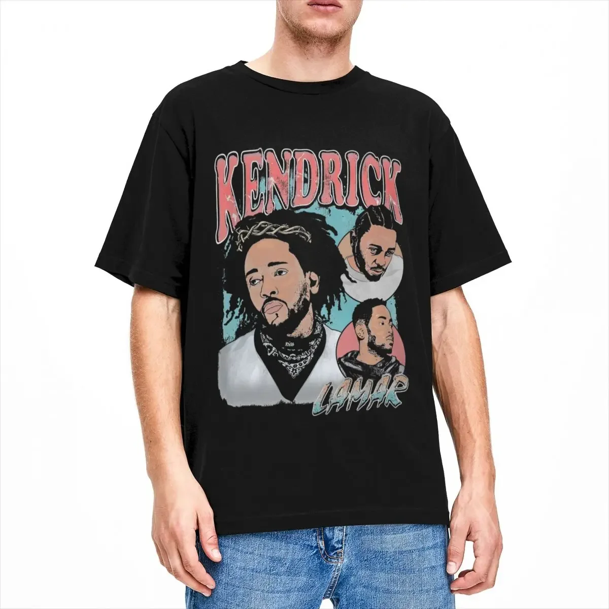 Футболки Kendrick Lamar хип-хоп для мужчин и женщин классная футболка из чистого хлопка