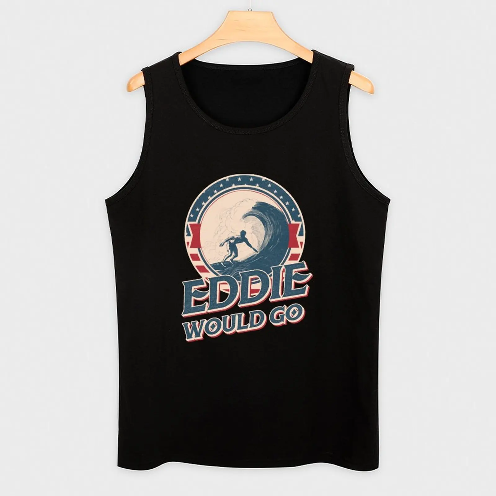 Фото Винтажная майка Eddie Would Go Surfing Legend Surf Aikau из мягкого хлопка, стандартный крой, базовая майка-футболка №3