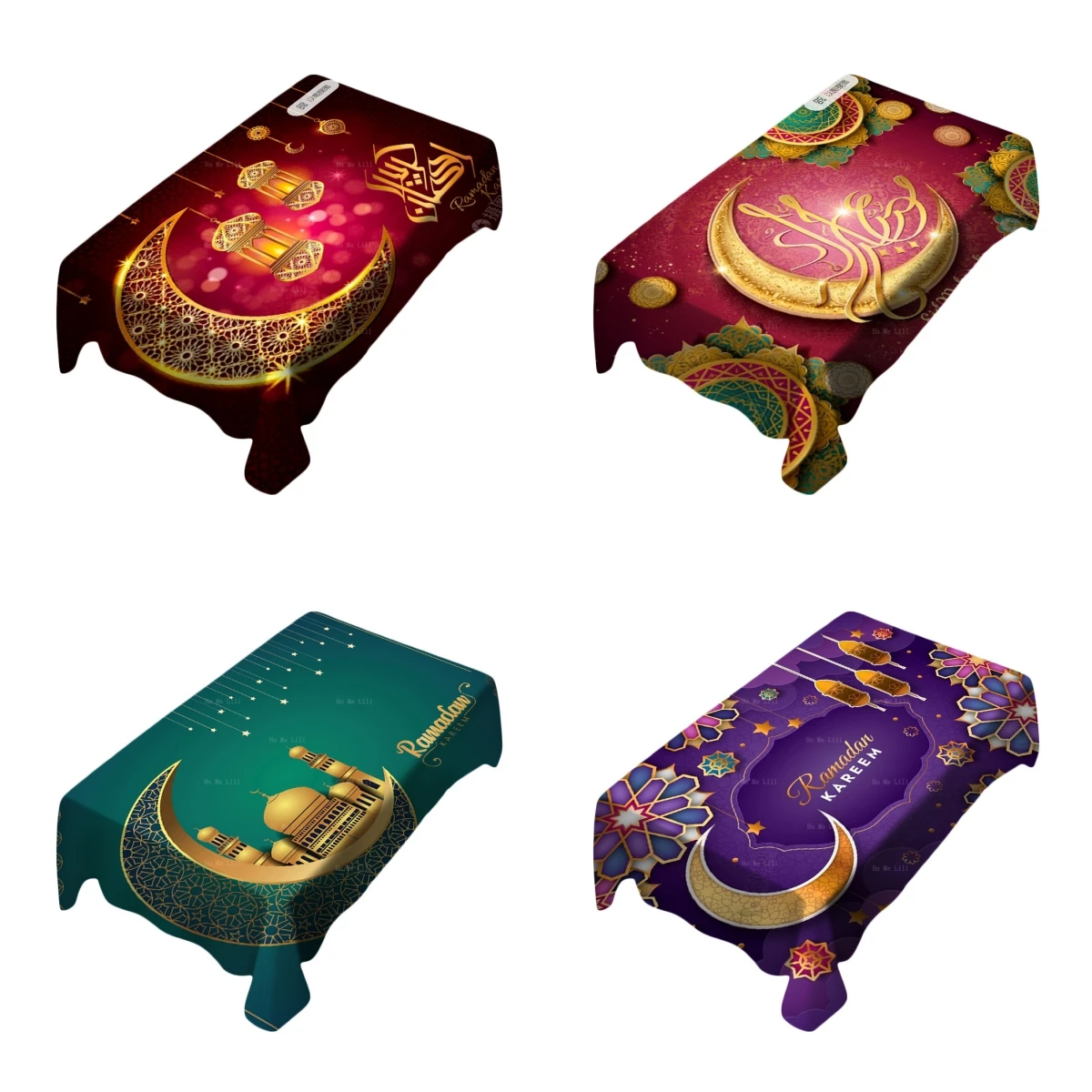 

Elegant Background Design For The Islamic Festivals Ramadan And Eid Al Fitr Tablecloth By Ho Me Lili For Kitchen Decor