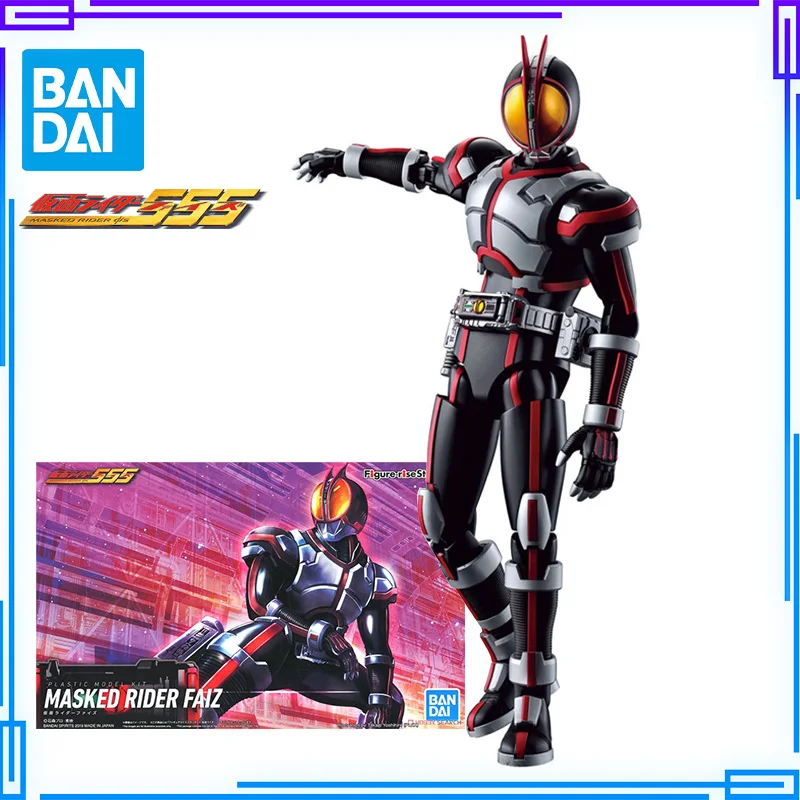 

Bandai Original Figure Rise Standard Kamen Rider 555 Faiz Model Kit Φ'S Takumi Inui Assembly Figure Toy Anime Action Collectible