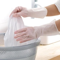 female waterproof rubber latex dishwashing gloves kitchen durable cleaning housework chores dishwashing tools
