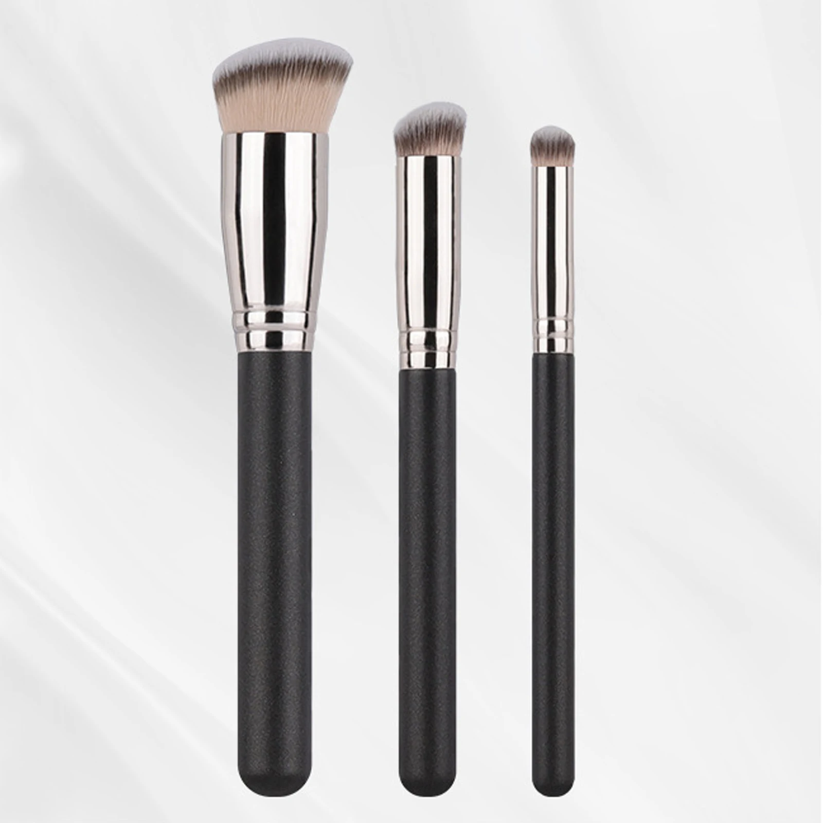 

3 Pcs Foundation Concealer Brush Set Makeup Brush 170 270 Synthetic Hair Foundation Blending Brush Cream Contour