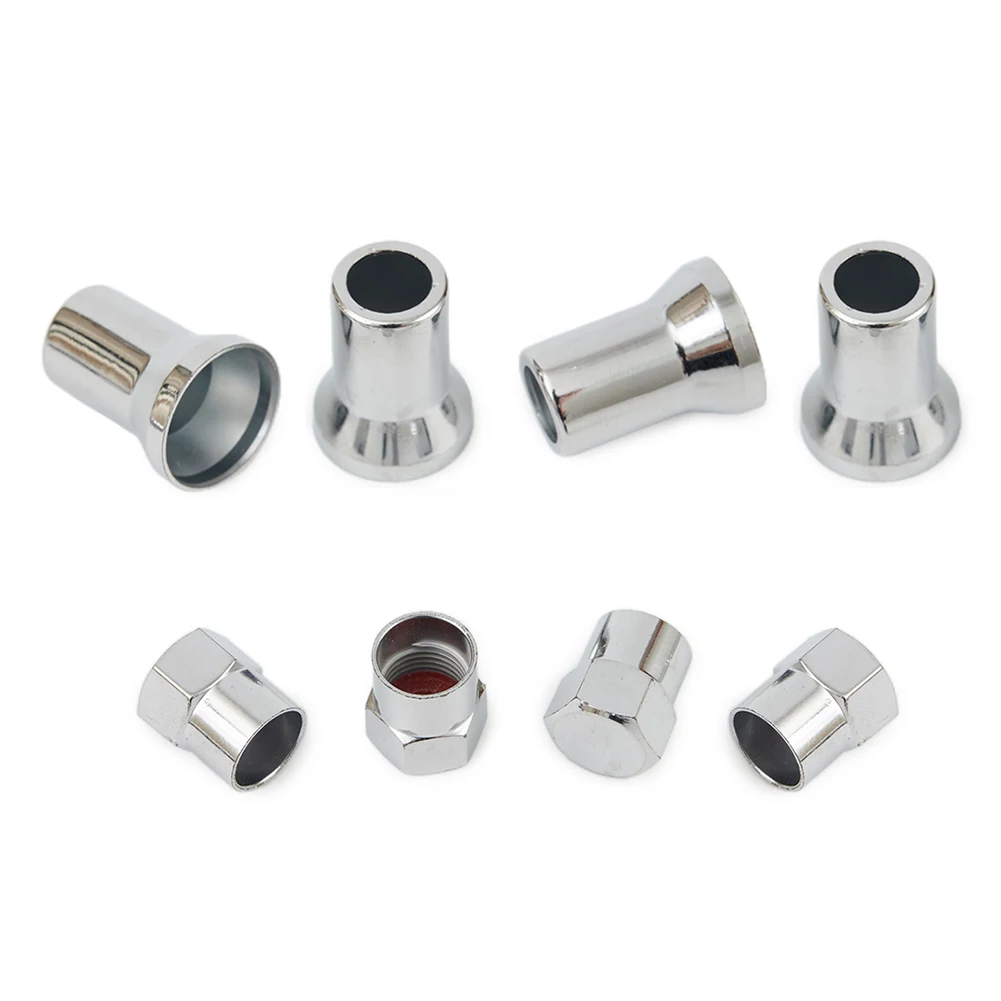 

24pcs Silver TR413 Chrome Car Truck Tire Wheel Tyre Valve Stem Sleeves Hex Cap Car Truck Accessories Stem Sleeves 1.2*0.8cm