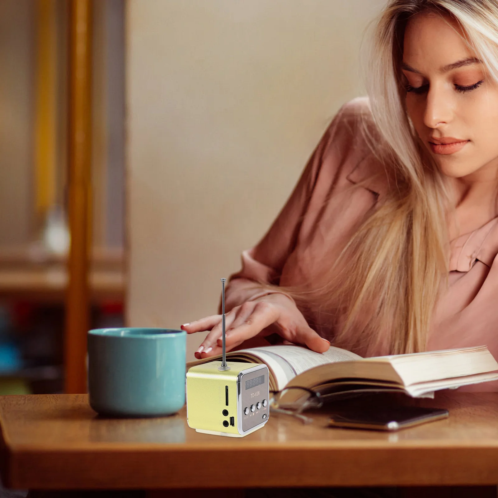 Мини-динамик Ретро беспроводной Mp3-плеер радио для пеших прогулок портативный