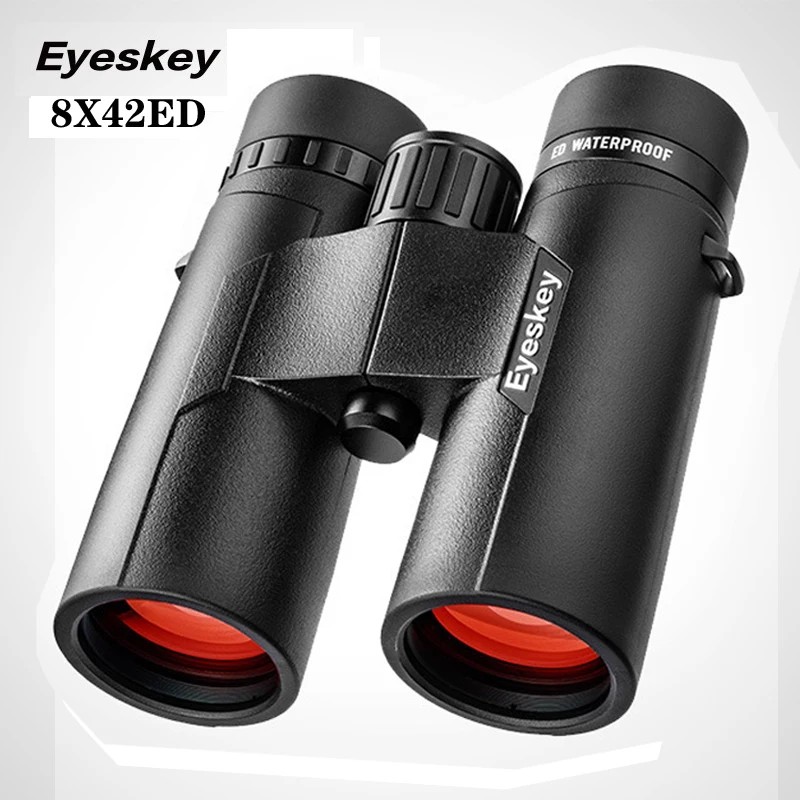 

Eyeskey ED 8X42 Binoculars Caza IPX8 Waterproof SMC Coated Telescope Bak4 Prism Optics Long Range With Strap For Camping Hunting