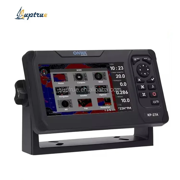 Фото Многофункциональный 7-дюймовый GPS-картплоттер ONWA Marine Electronics KP-27A со встроенным транспондером отслеживания AIS класса B+ №2