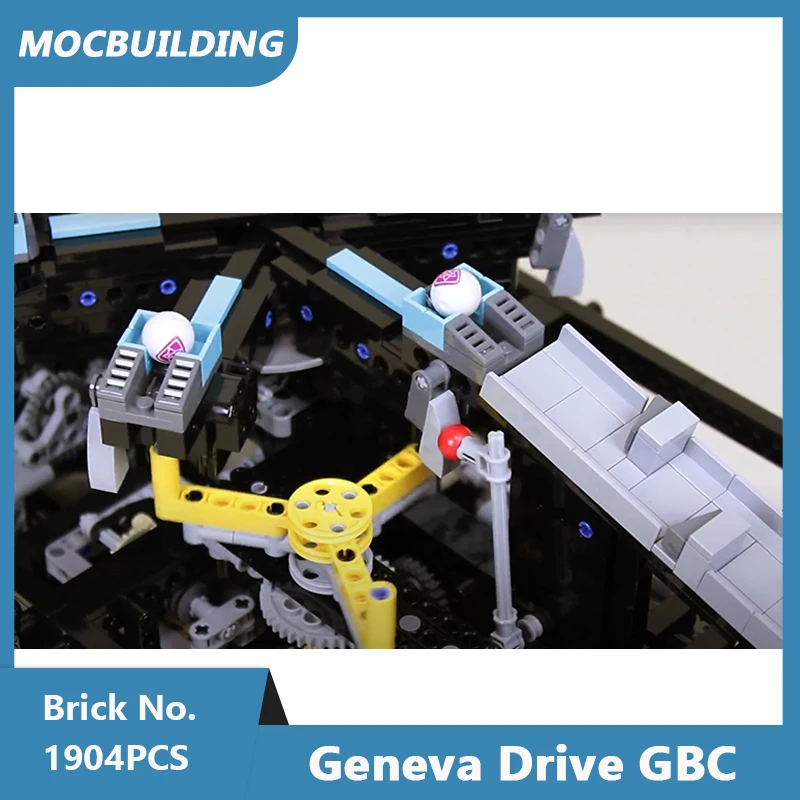 Строительные блоки MOC модель Женевского привода сделай сам собранные кирпичи