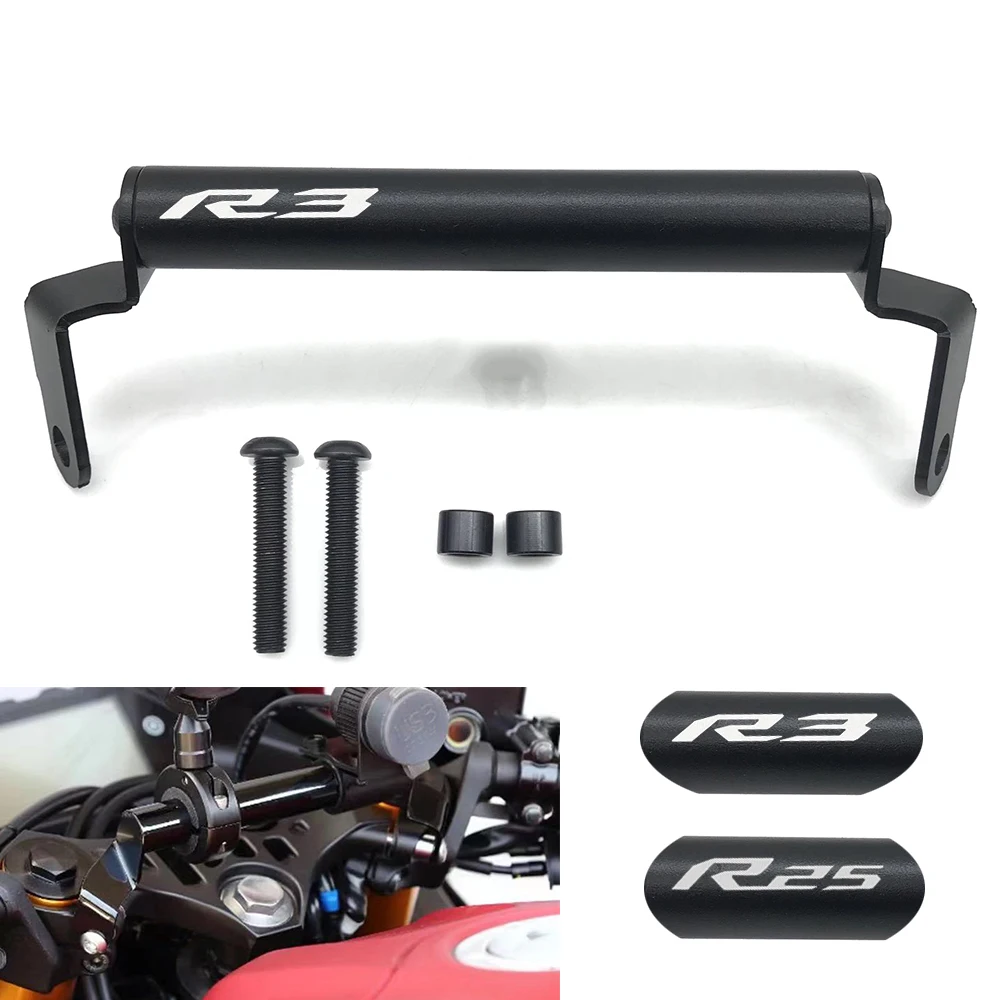

Motorcycle Accessories Windshied Mount Phone Holder Navigation Bracket GPS Smartphone Holder For Yamaha YZF R3 R25 2019-2022