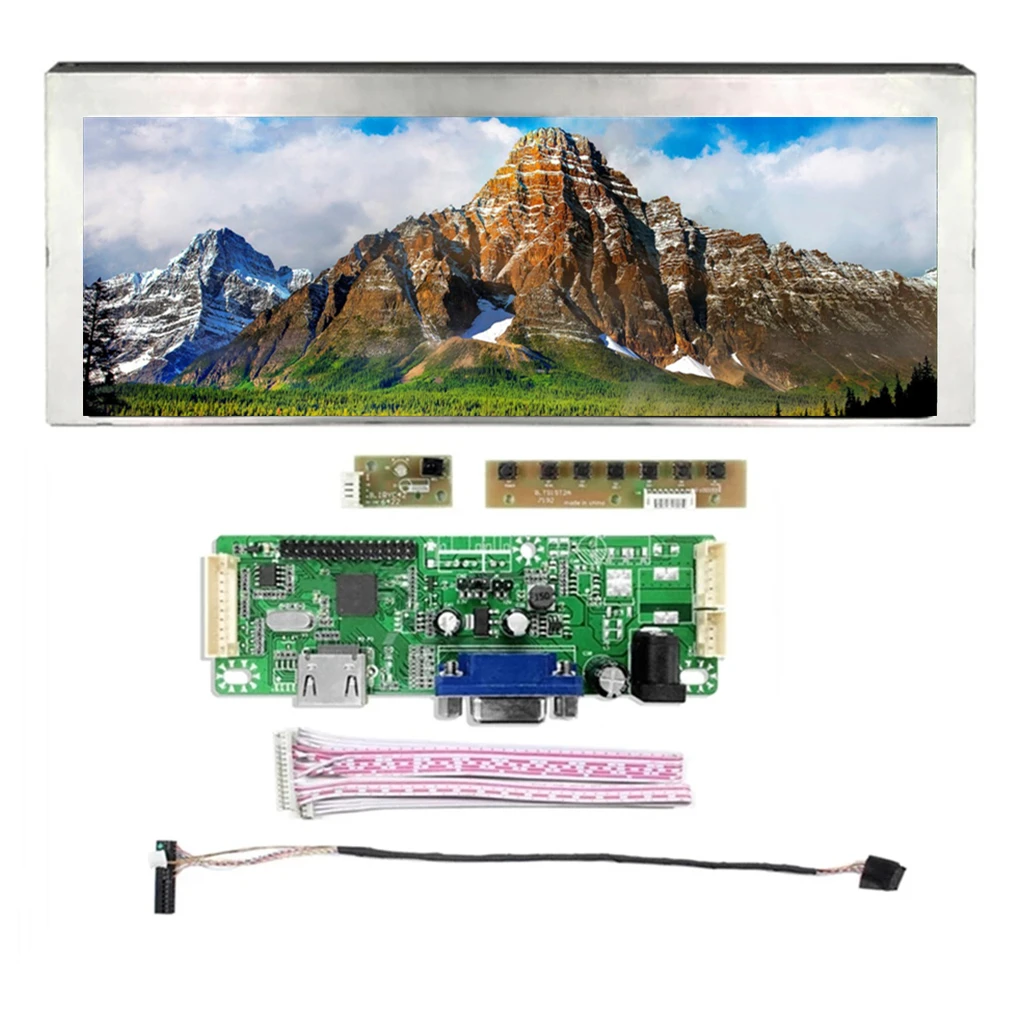 

New 7.8 inch 800x300 Bar Stretched Module IPS LCD Screen Display AA078AA01 LVDS HD MI VGA Controller Board Industrial Mitsubishi