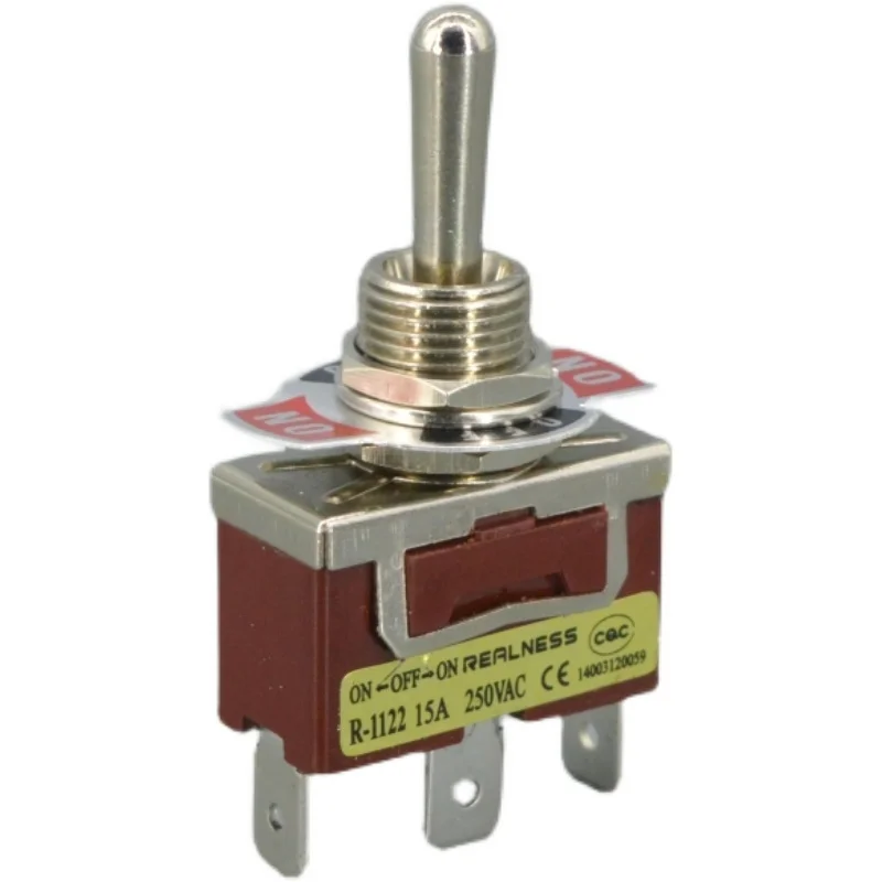 Переключатель Uniteelec-REALNESS, R-1322 /ZH-1322, 6 футов, 3 позиции, ВКЛ./ВЫКЛ., серебряные контакты, 15 А, 250 В