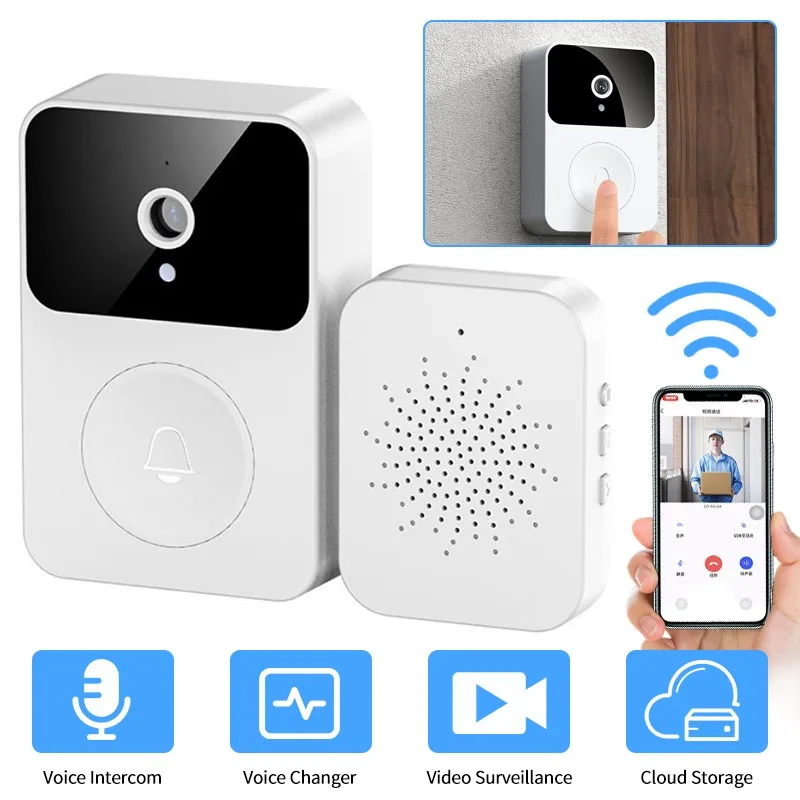 

Беспроводной дверной звонок с Wi-Fi и камерой видеонаблюдения