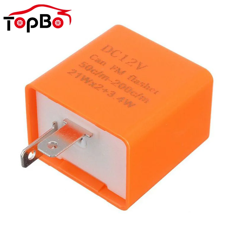 

Adjustable Motorcycle 2 Pin Frequency LED Flasher Relay Turn Signal Blinker Indicator Motorbike Motorcycle Switch Accessories