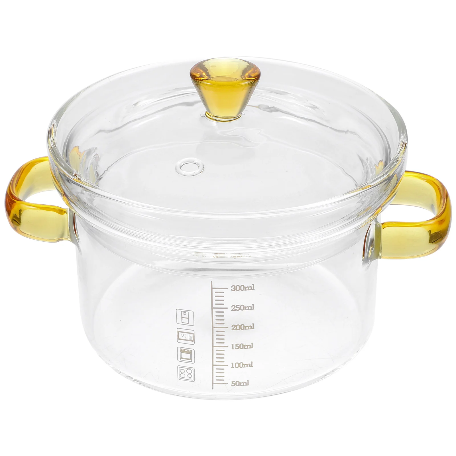 

Clear Butter Warmer Braising Pan Lid Soup Pot Cake Containers Lids Glass Bird's Nest Stew Pot Baking Pan Stew Pan
