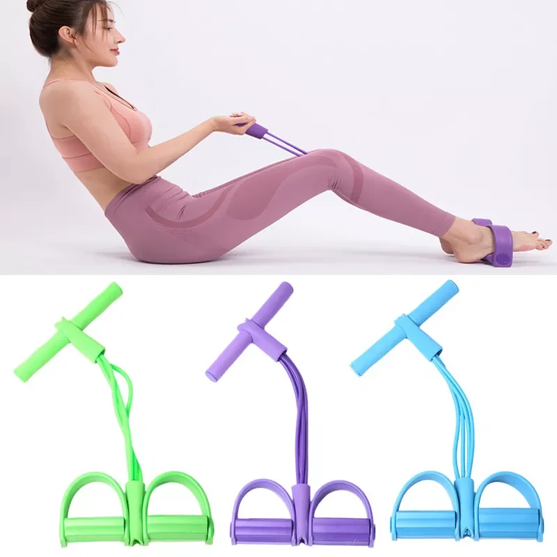 

Эспандер латексный для тренировок, эластичная лента, 4 трубки, для пилатеса, занятий йогой