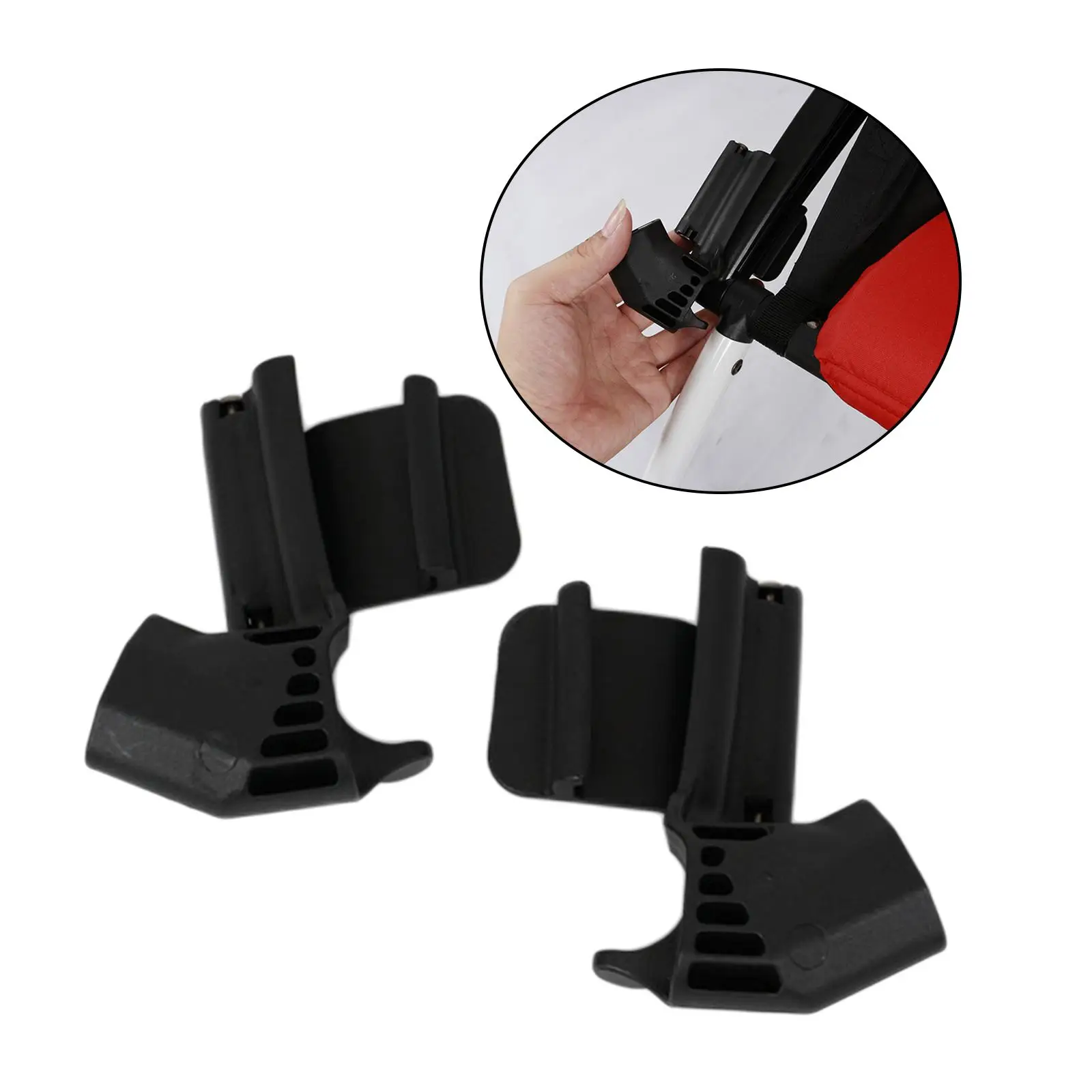 

Baby Stroller Handle Bar Buckles Pram Pushchair Armrests Adapter Replacement