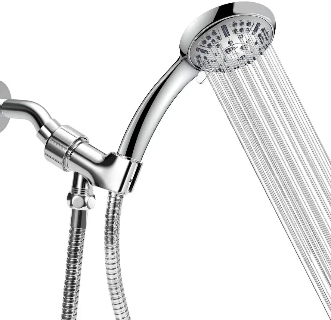 

High Pressure Handheld Shower Head, 9 Spray Settings with 60 Inch Hose