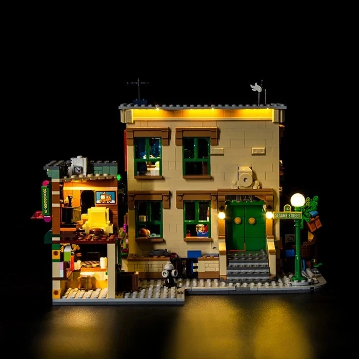 Фото Набор светодиодного освещения, подходящий для конструктора LEGO 123 Улица Сезам 21324 №2