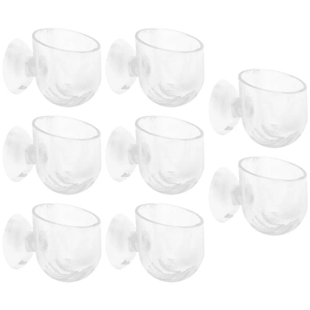 

8pcs Aquarium Holder Acrylic Aquarium Planter Acrylic Cup Fish Tank Acrylic Planter