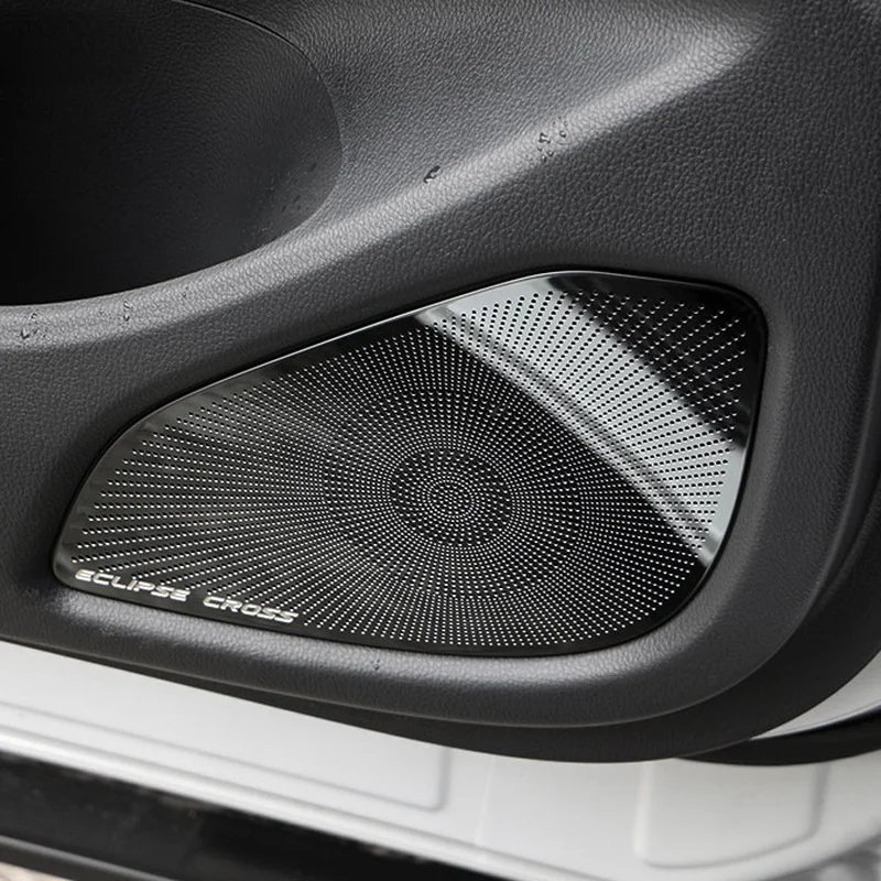 

Quality Stainless Steel Car Interior Stickers Accessory Audio Trumpet Lap Modification Decoration for Mitsubishi Eclipse Cross