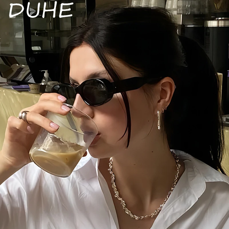 Ретро овальные солнцезащитные очки в маленькой оправе для женщин новые вождения