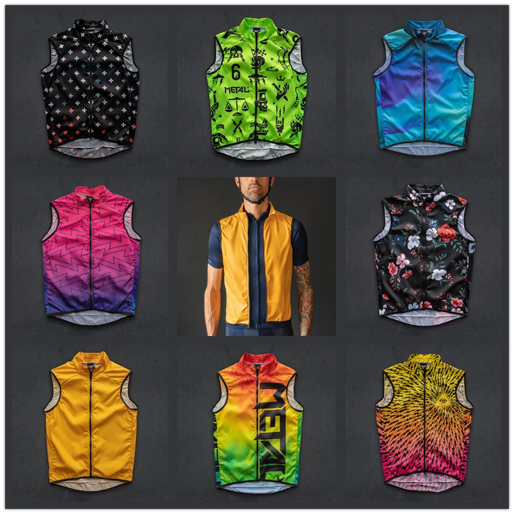 

Twin Six 6 Cycling Vest Men Bicycle Jersey Sleeveless Windproof Water Repellent Lightweight Breathable Mesh Bike Gilet Ciclismo