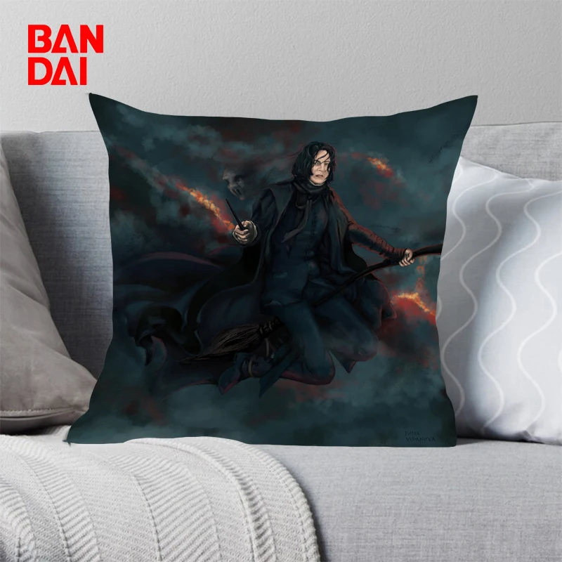Hot  Harry Potter Cushion Cover 45x45cm Cushions Covers For Bed Pillows Car Sofa Pillowcase Pillow Cases Decorative Short Plush images - 6