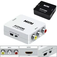 1080p rca av to hdmi compatible converter adapter composite for nintend nes snes ps1 sega dvd xbox tv projector with usb cable