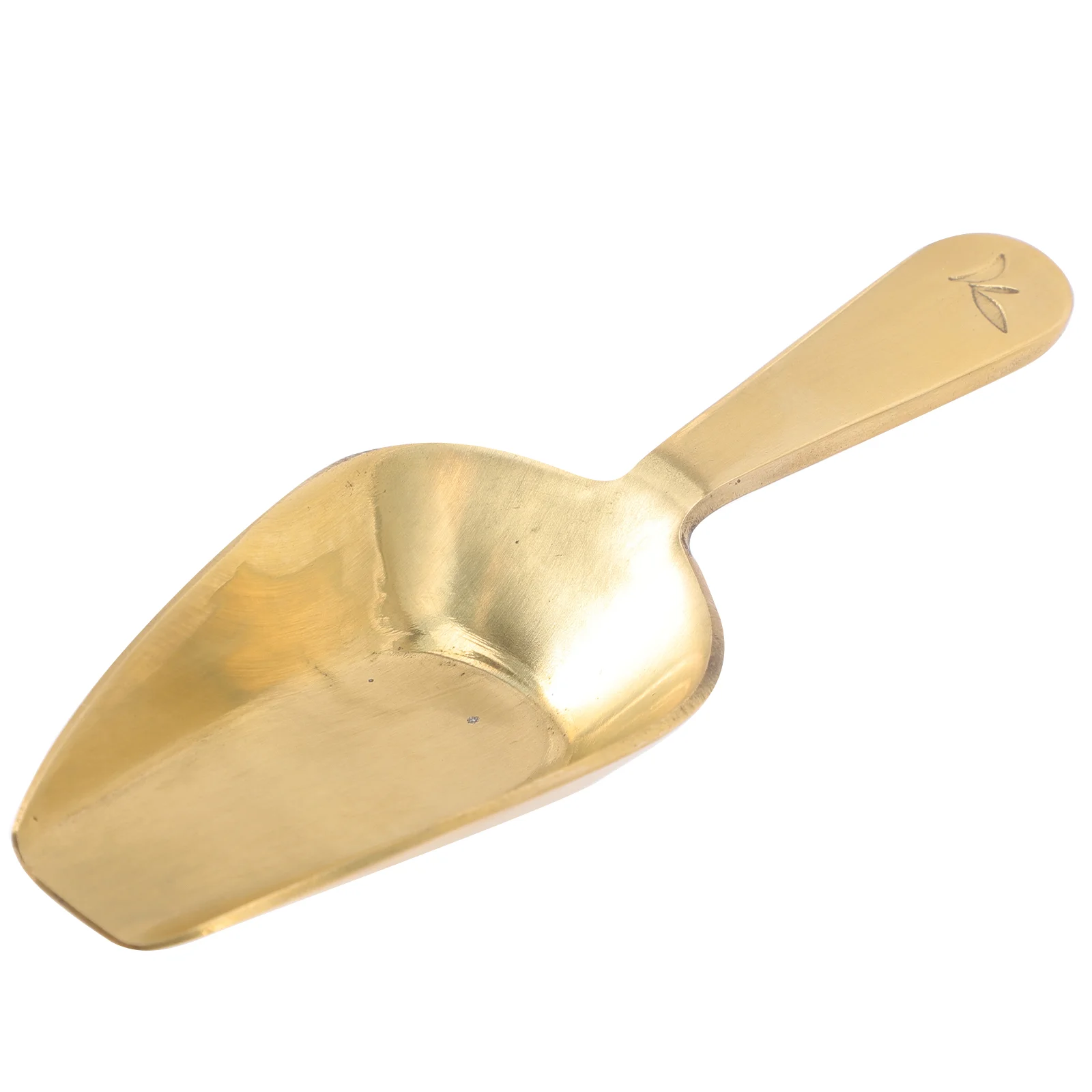 

Brass Shell Tea Spatula Mini Spoons Coffee Beans Teaspoon Scoop Copper Loose Metal Grain Leaf Sugar