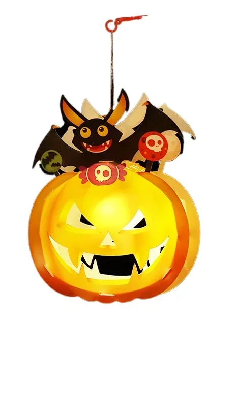 Хэллоуин Джек-фонарь реквизит украшения ручные нарядные игрушки DIY светящиеся в