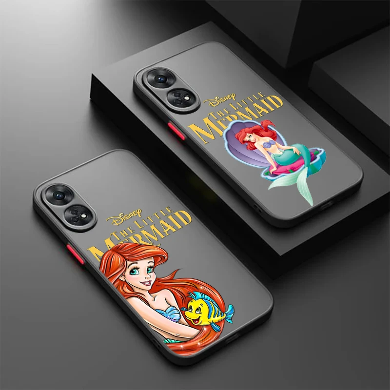 Disney маленькая Русалочка для OPPO Reno 8T 8 7 6 5 Z F SE Pro Plus Lite TPU Противоударная матовая