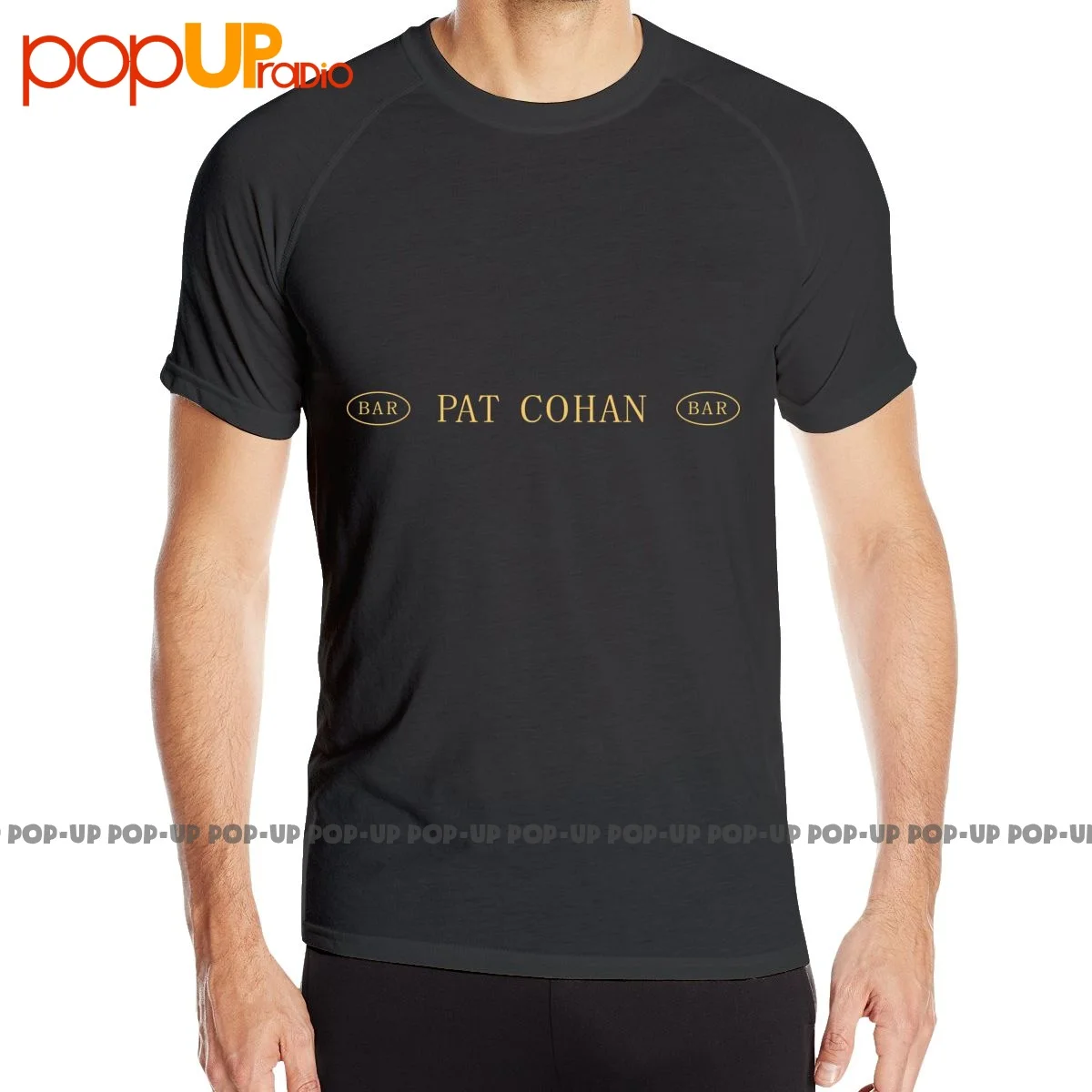 Pat Cohan Bar тихий знак Символ Логотип быстросохнущая рубашка футболка Летняя фитнес