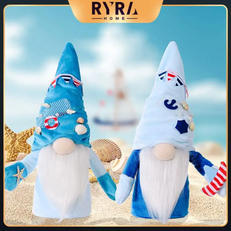 

Ocean Festival Rudolph Doll Ocean Short Velvet Retro-style Home Room Decor Office Tabletop Decoration Crafts Birthdays Gifts