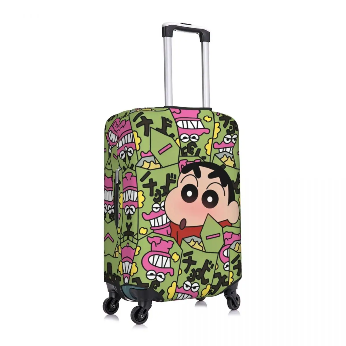 Crayon Shin-Chan Anime Suitcase Cover Cruise Trip Protection Holiday Useful Luggage Supplies