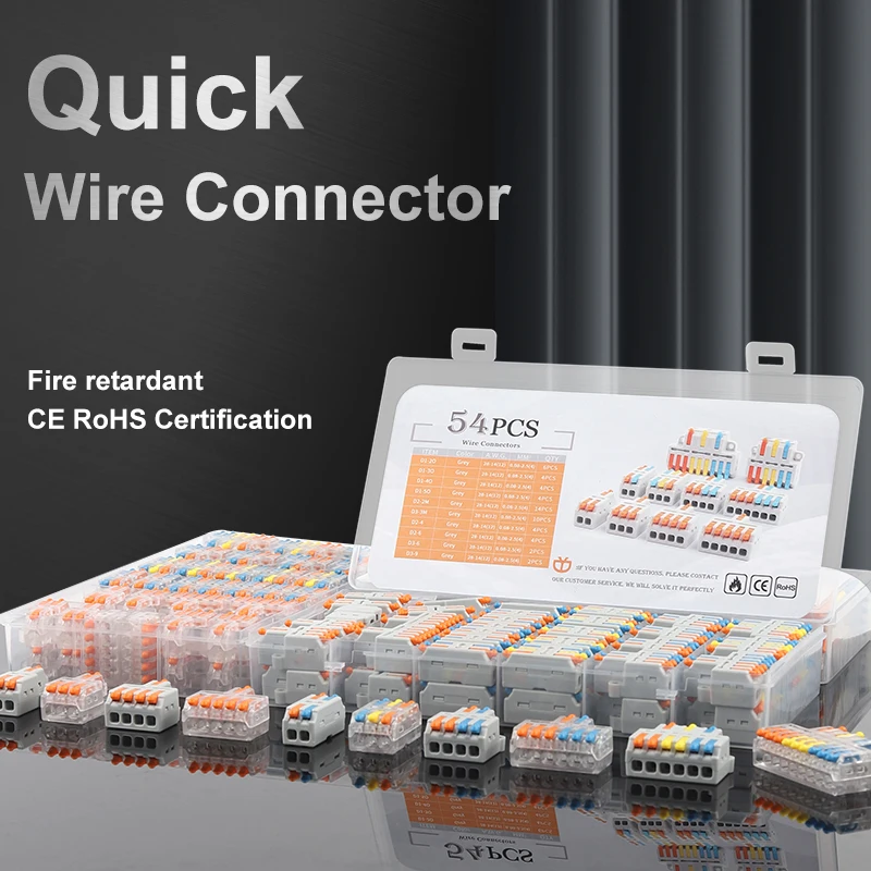 Смешанные Мини-наклейки многоразовые высококачественные клеммные колодки 212 213