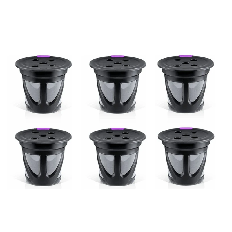

6PCS Reusable K Cup Compatible With For Single Serve Coffee Maker Refillable K Cups Coffee Filters