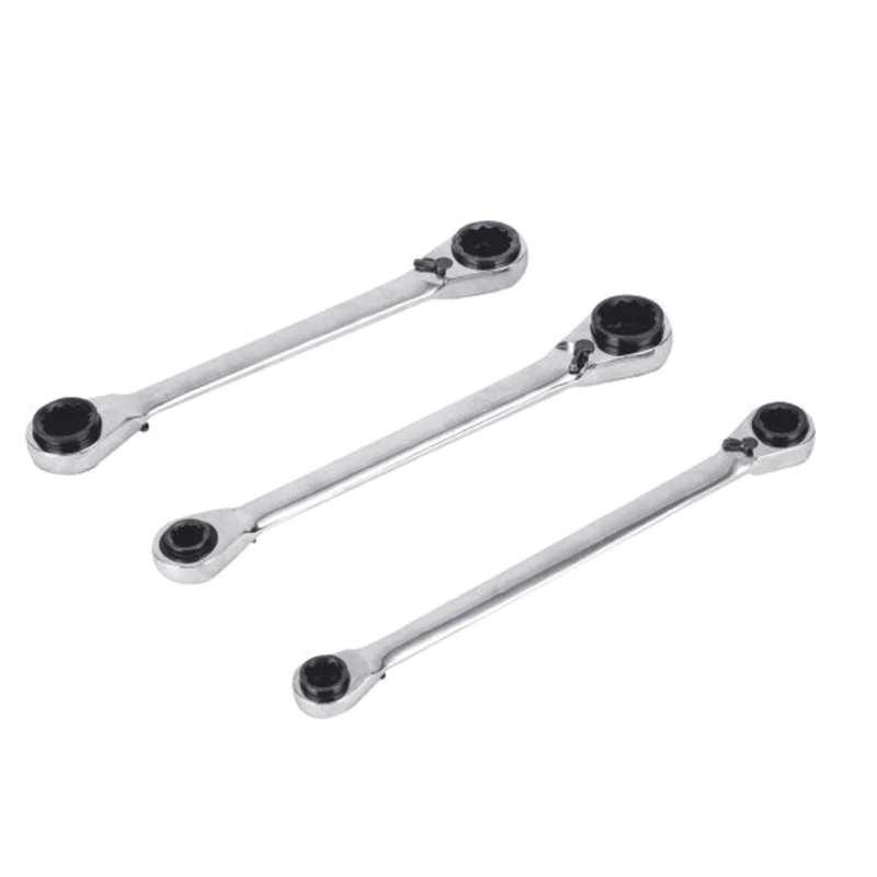 

Double End Ratchet Wrench 4 In 1 Multi Spanner Wrenches Two-way Hand Tools