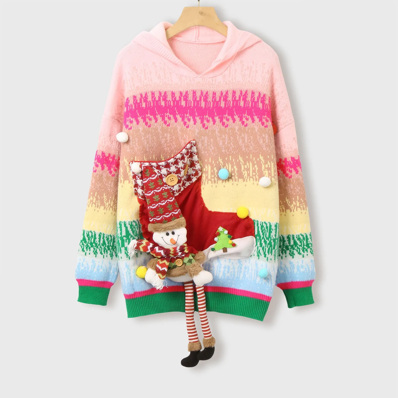 Женская мультяшная кукла-снеговик рождественская кукла елка украшение