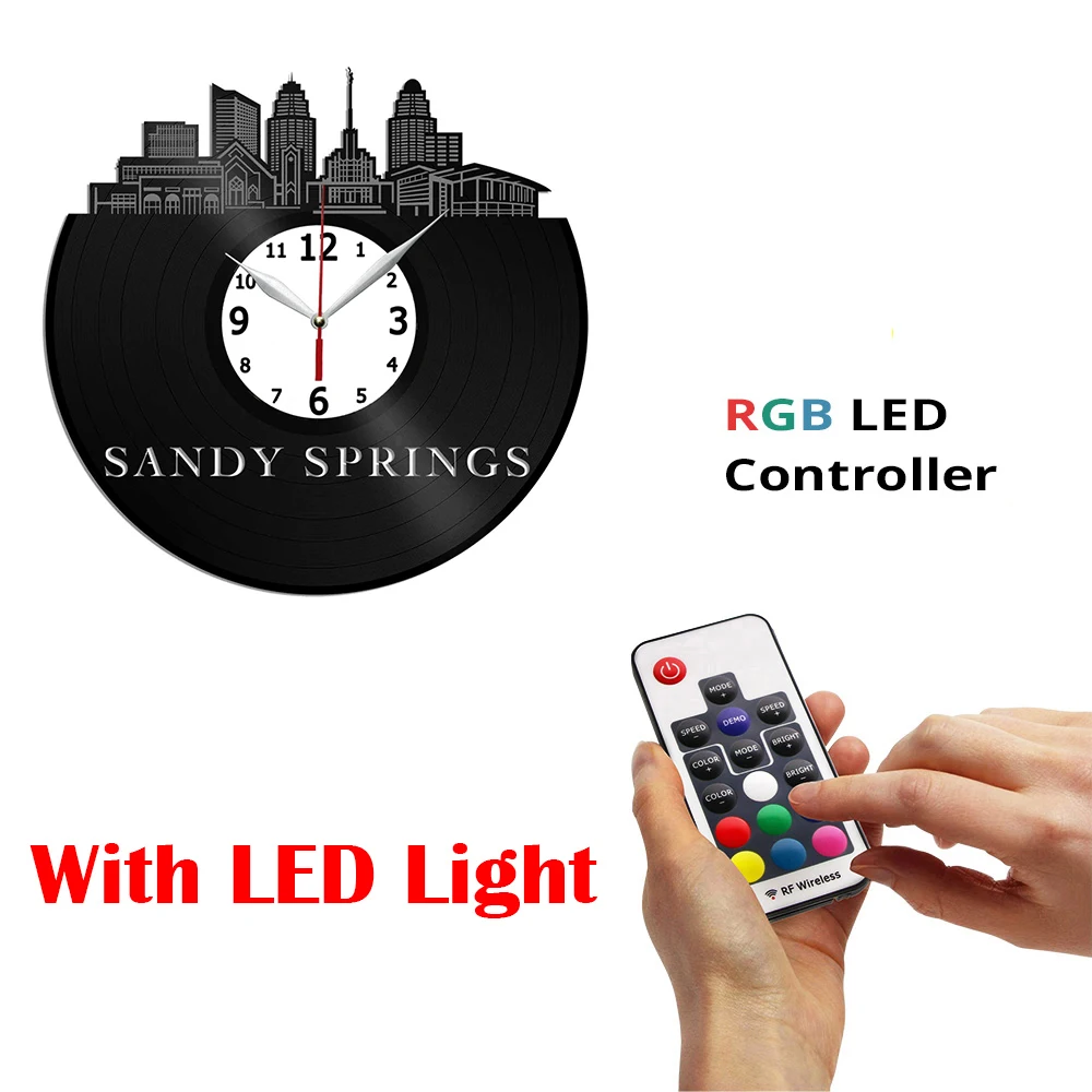 

Настенные виниловые часы с изображением песчаных пружин GA-украшение для дома или офиса-Лучшие идеи для подарка