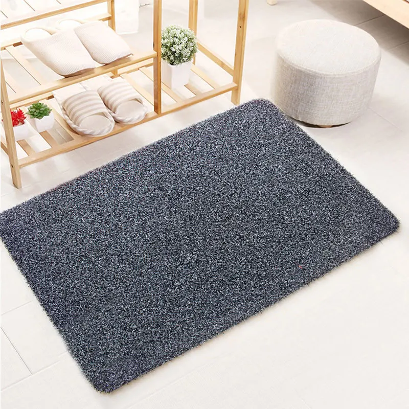 

Шелковый напольный коврик из травы, Придверный коврик, коврик из ПВХ, коврик для двери