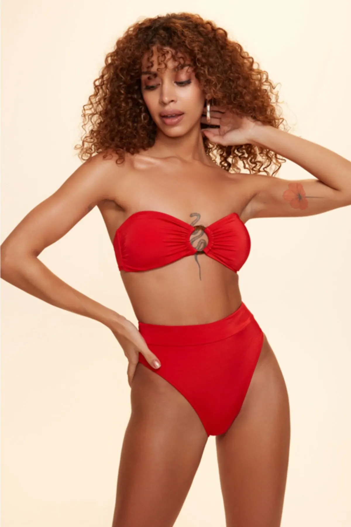 

Женское бикини с высокой талией, купальник с одним низом, сексуальное бикини, новинка 2022, комплект бикини с пуш-апом, костюм